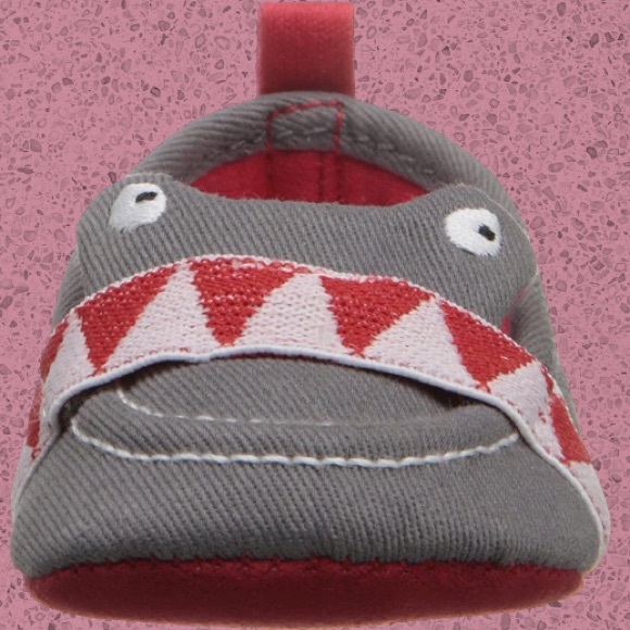 Rosie Pope Infant Embroidered I See You Espadrille Shoes 0-3 Month|Gray Red - Picture 12 of 16